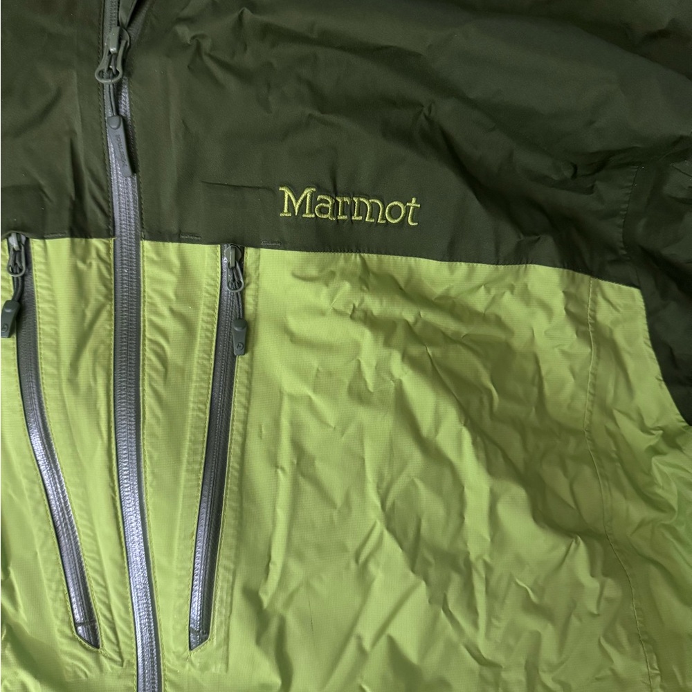 Marmot Green Raincoat
